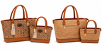 2-Piece Cork Tote Bag Set – Large & Small Matching Handbags