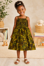 Girls African Print Dress