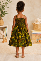 Girls African Print Dress