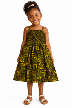 Girls African Print Dress