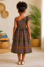 Girls African Print Dress