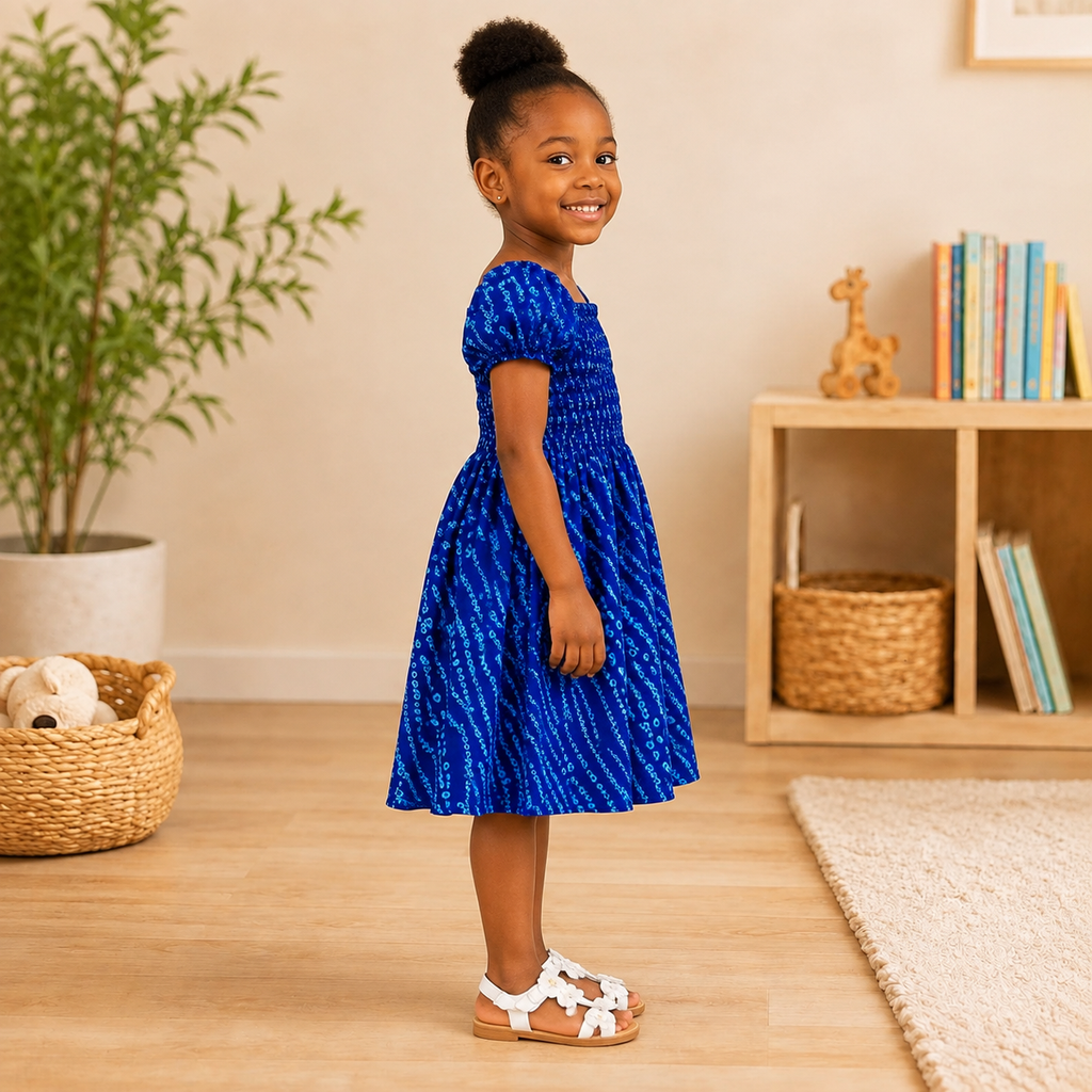 Girls African Print Dress