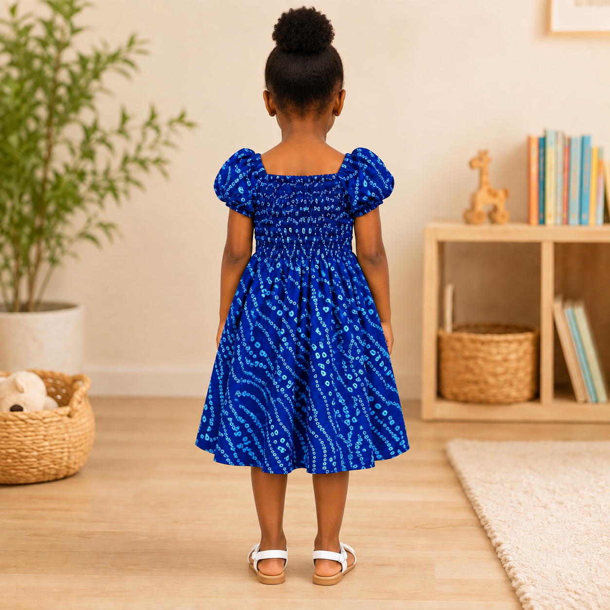 Girls African Print Dress