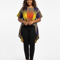 African Peplum Top