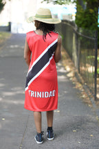 Trinidad Flag Dress | Sleeveless Bodycon Shift Dress