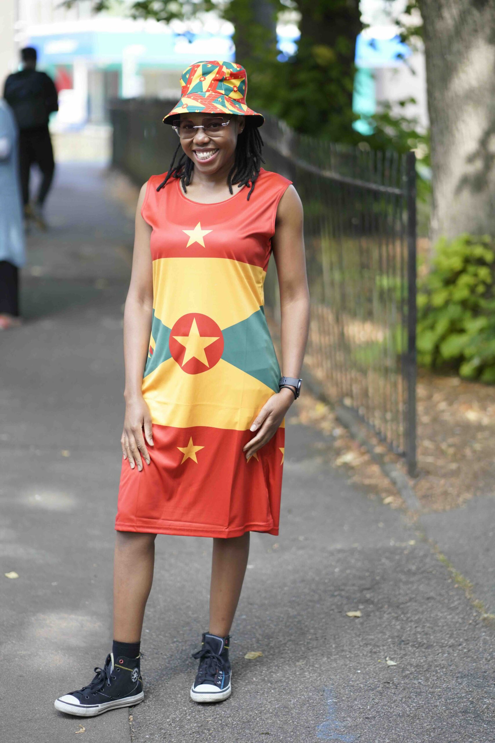 Grenada Flag Dress | Sleeveless Bodycon Shift Dress