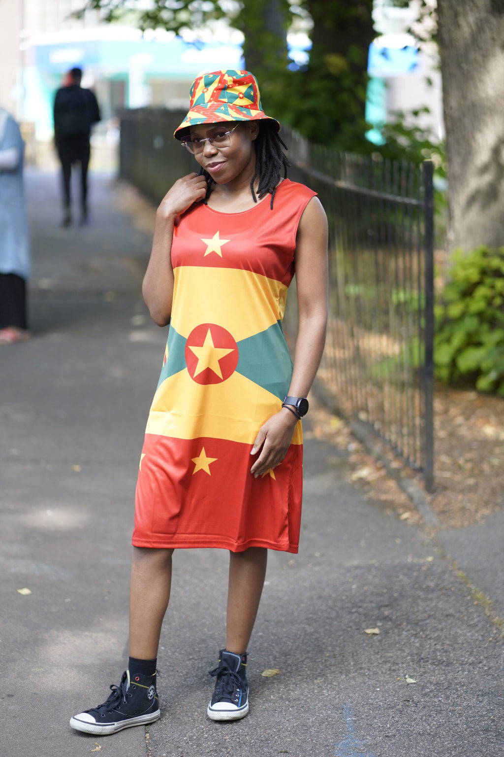 Grenada Flag Dress | Sleeveless Bodycon Shift Dress