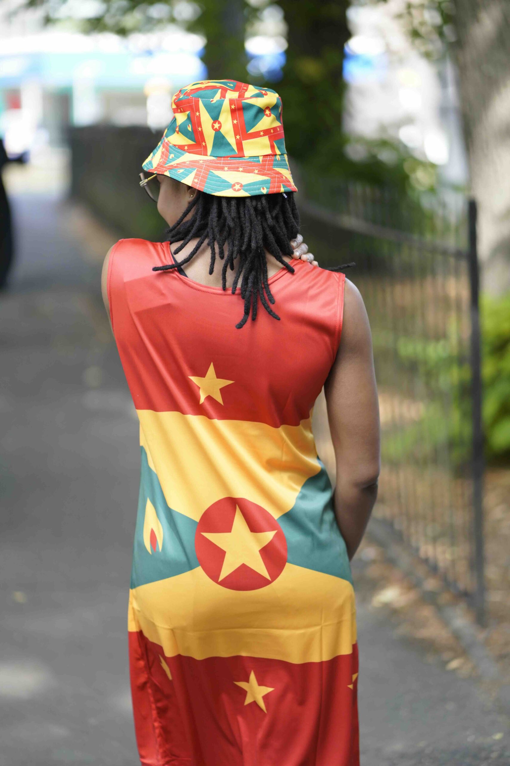 Grenada Flag Dress | Sleeveless Bodycon Shift Dress