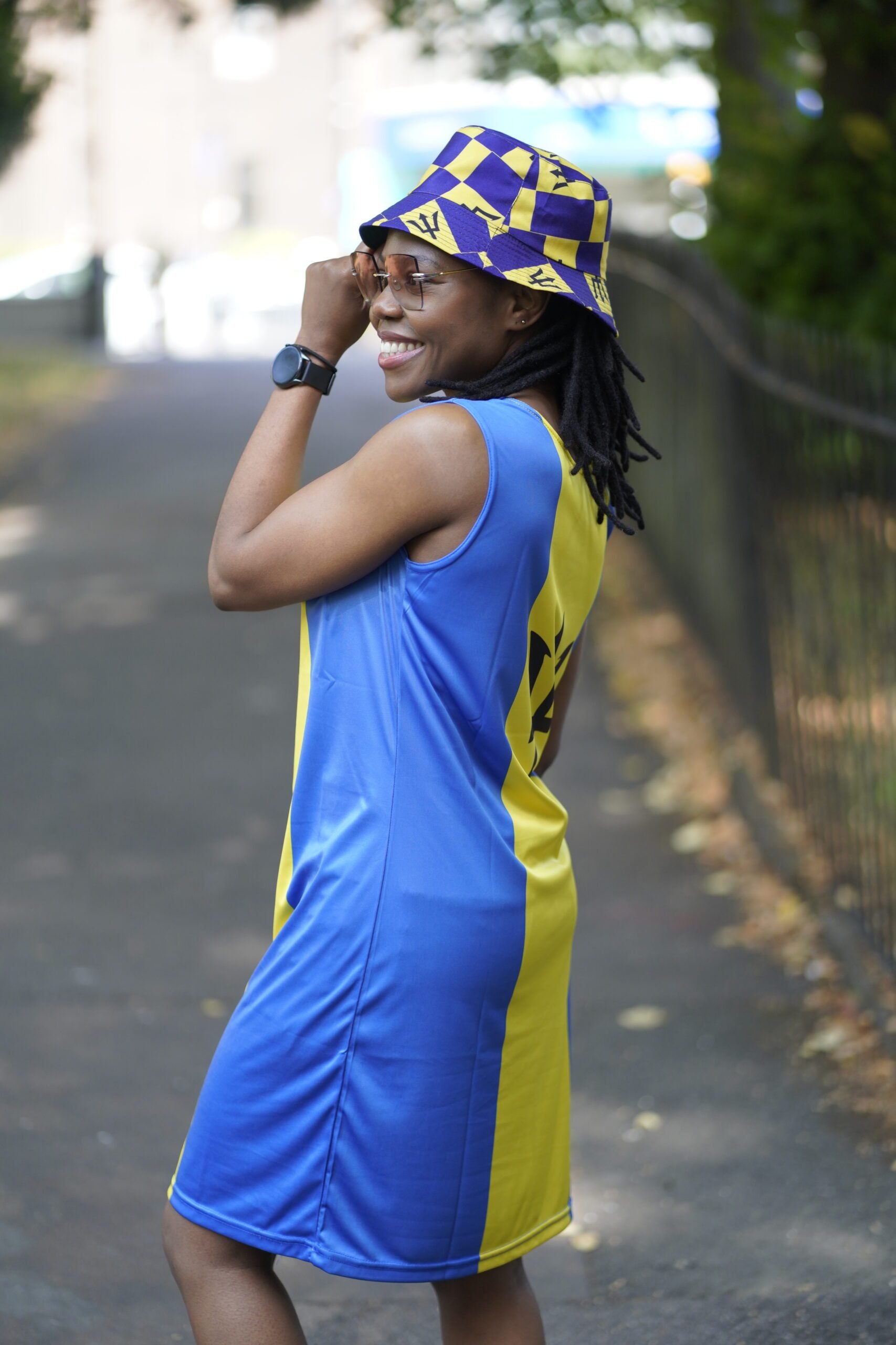 Barbados Flag Dress | Sleeveless Bodycon Shift Dress