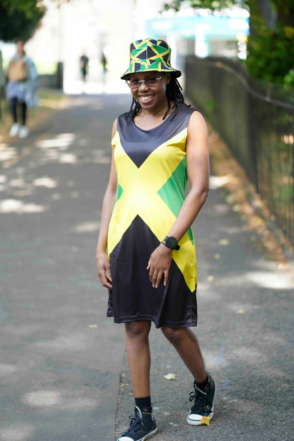 Guyana Flag Dress | Sleeveless Bodycon Shift Dress