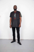 Wamuhu Black Abstract Suit
