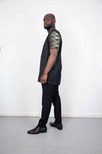 Wamuhu Black Abstract Suit