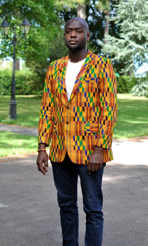 African Kente Print Men's Ankara Blazer