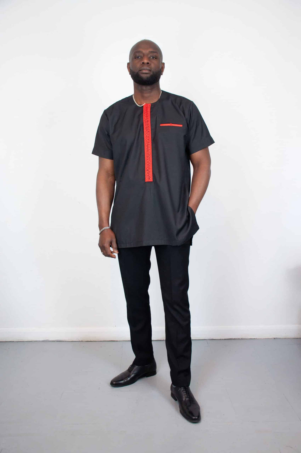 Wanja Black Traditional Suit