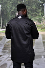 Femi Black & White African Embroidery Shirt