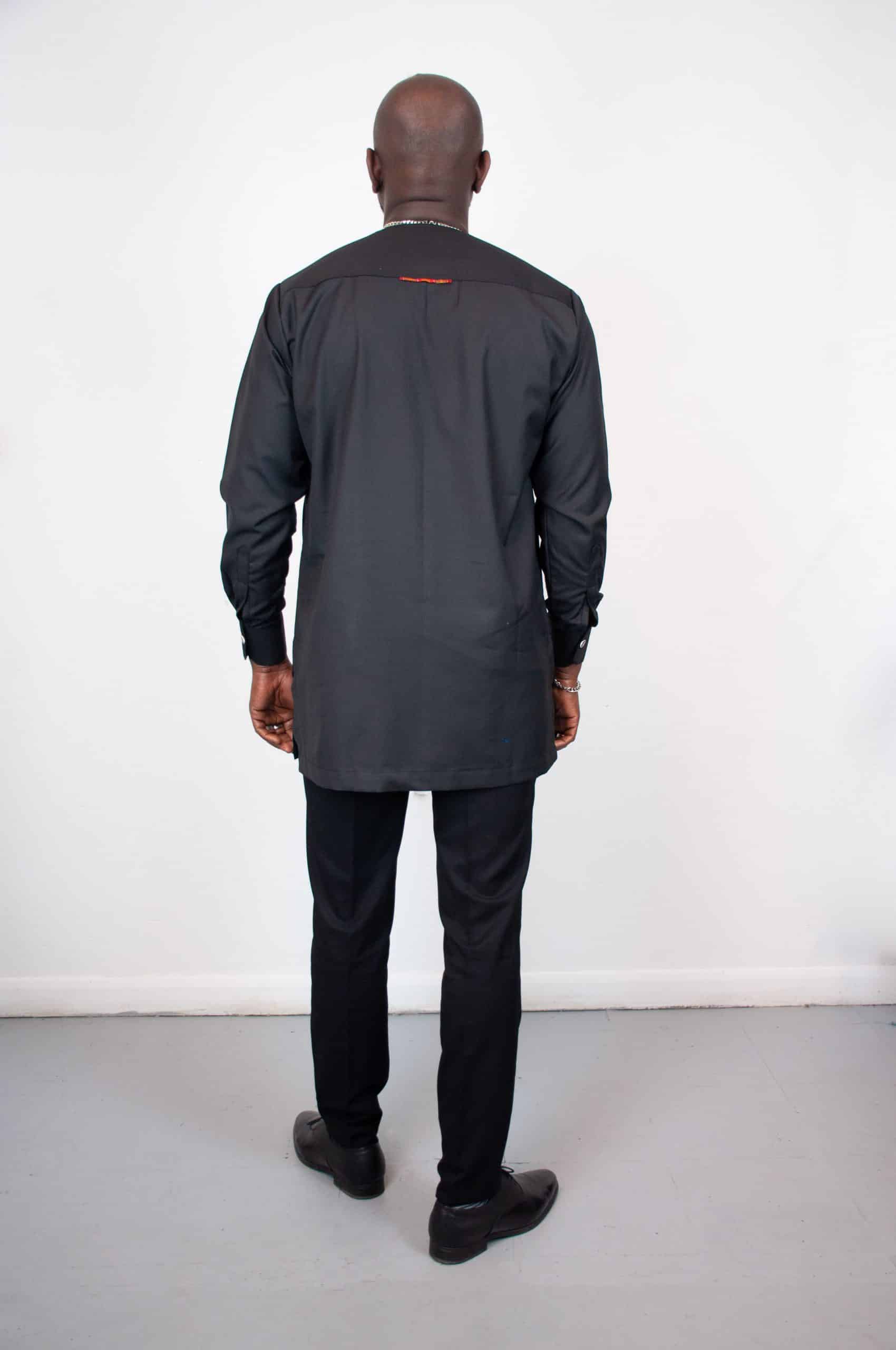 Bwire Black Traditional Suit