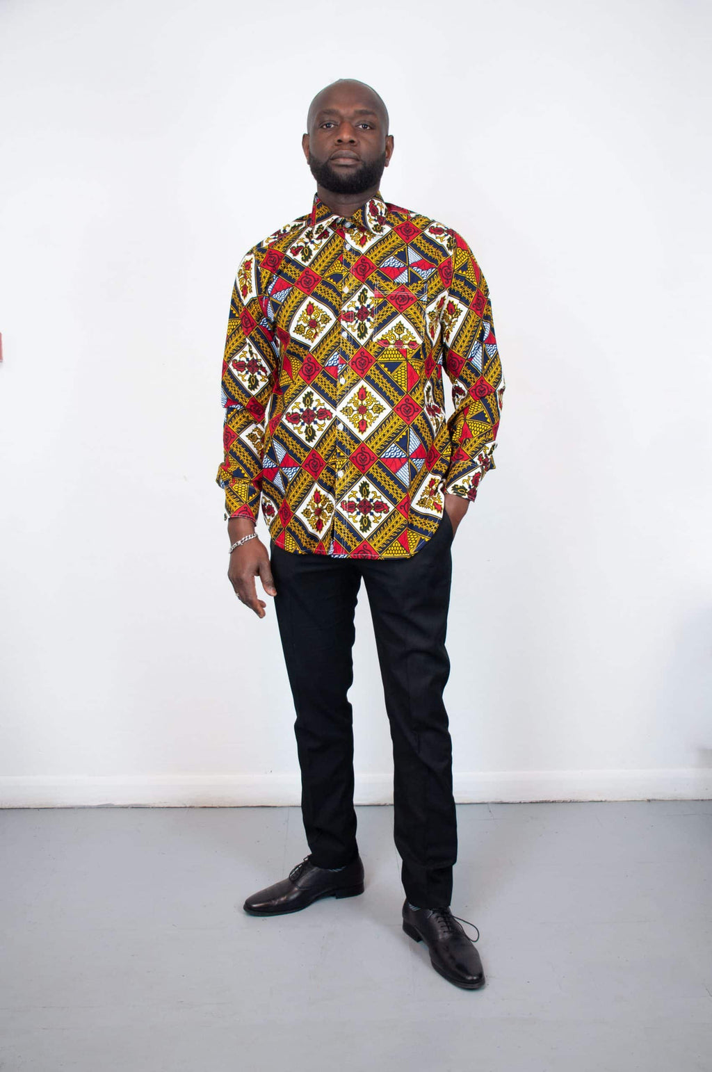 Olufunke Ankara Long Sleeve Shirt
