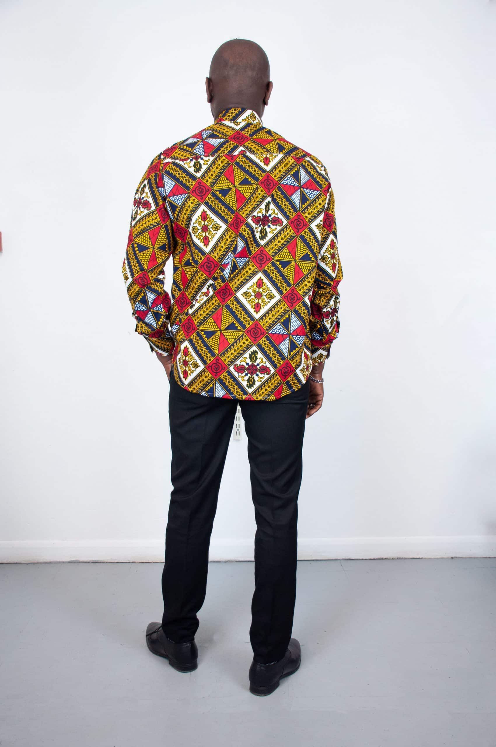 Olufunke Ankara Long Sleeve Shirt