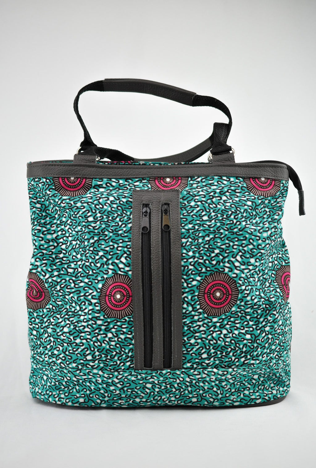 Alice Ankara Print Two Zip Holding Bag
