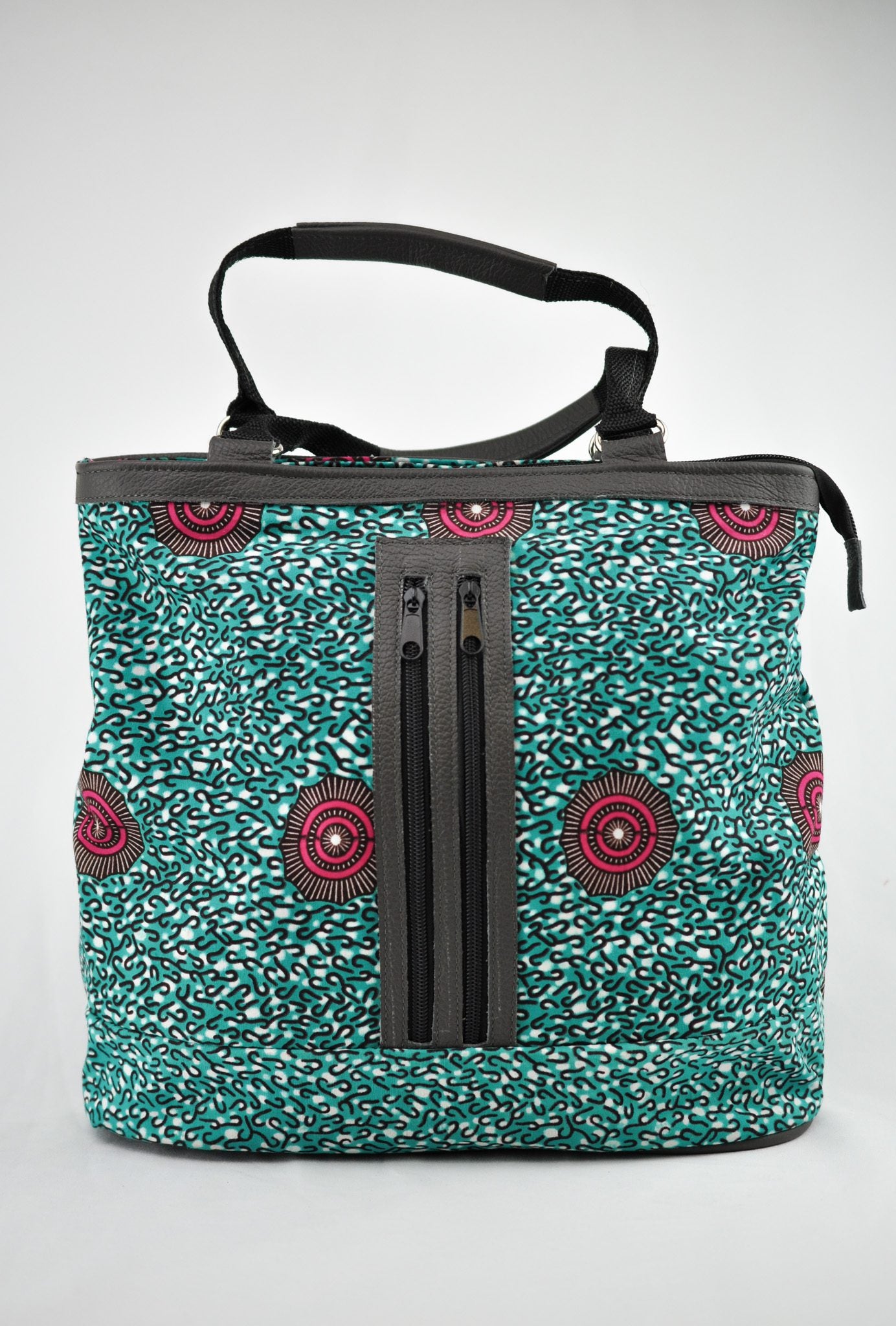 Alice Ankara Print Two Zip Holding Bag
