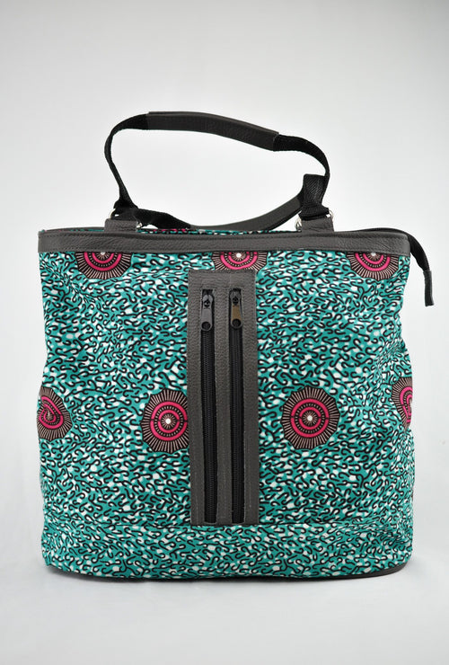 Alice Ankara Print Two Zip Holding Bag