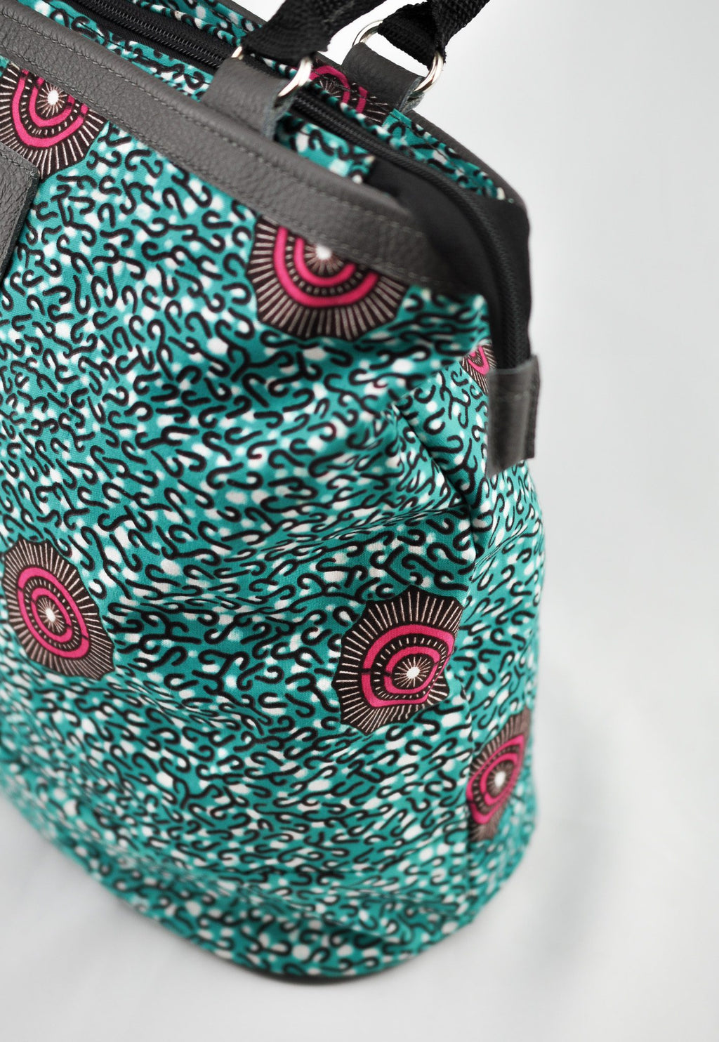 Alice Ankara Print Two Zip Holding Bag