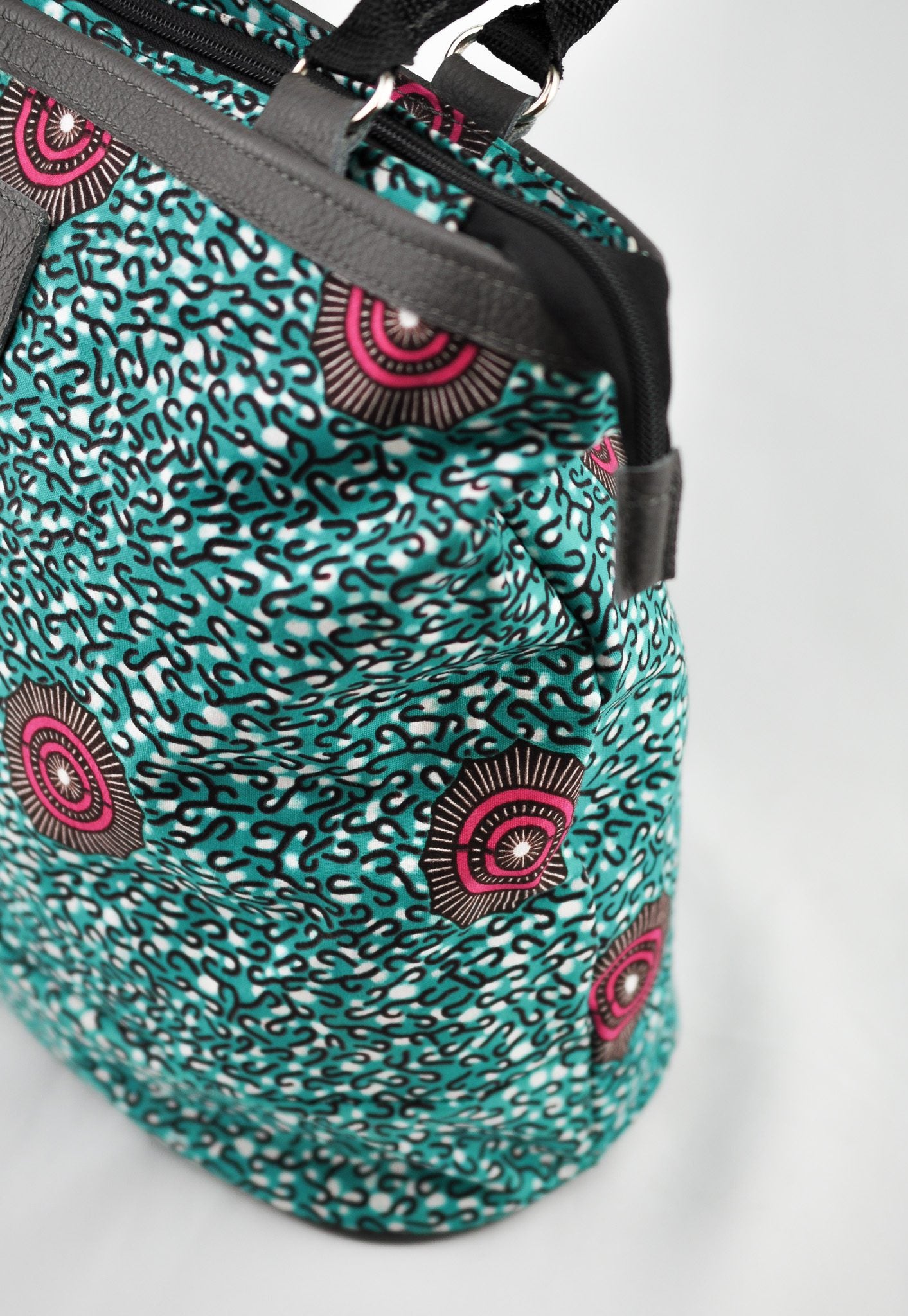 Alice Ankara Print Two Zip Holding Bag