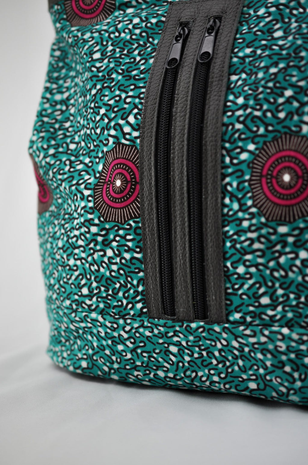Alice Ankara Print Two Zip Holding Bag