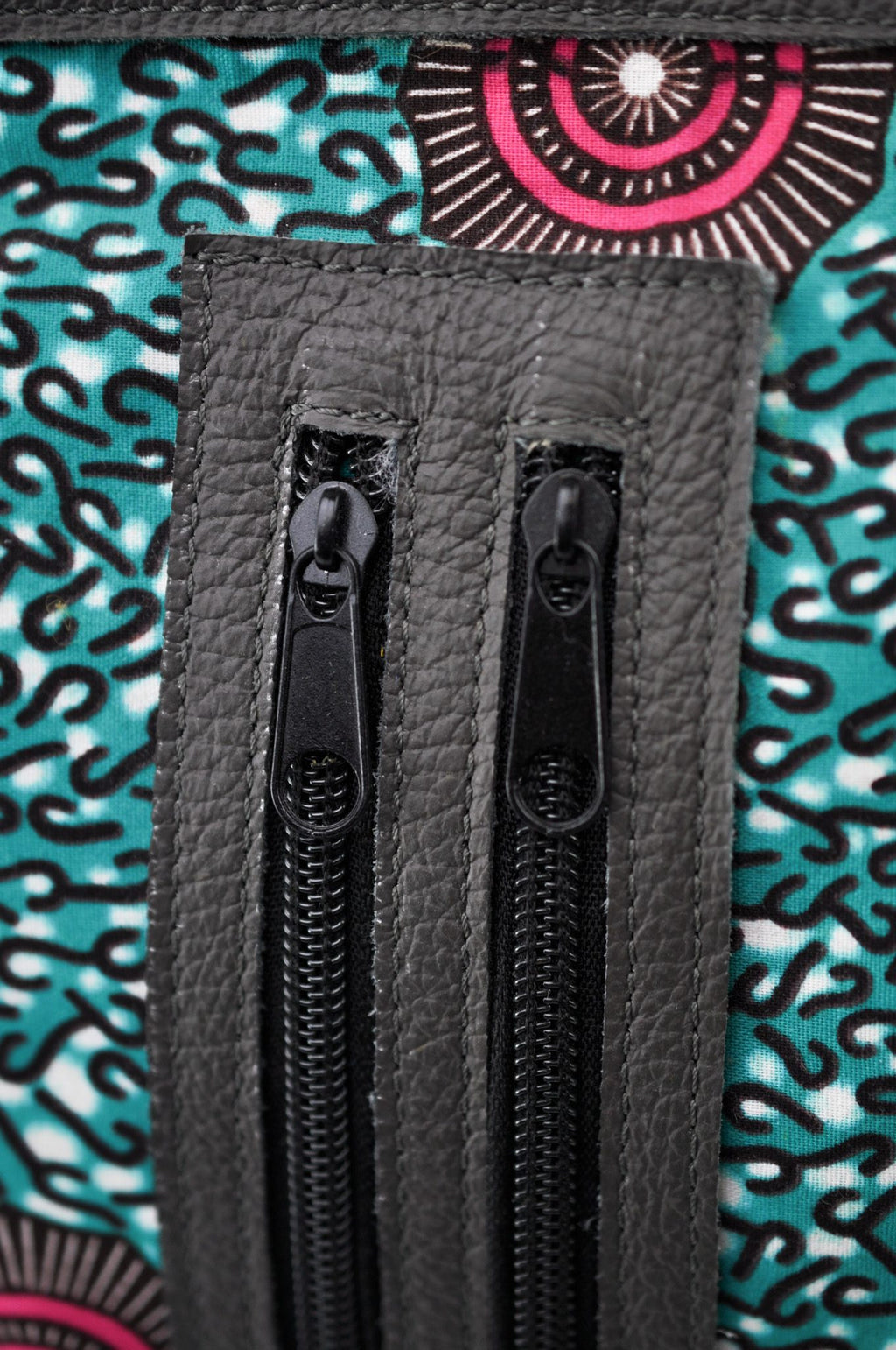 Alice Ankara Print Two Zip Holding Bag