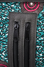 Alice Ankara Print Two Zip Holding Bag