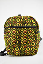 Jackie Yellow and Red Ankara Print Backpack