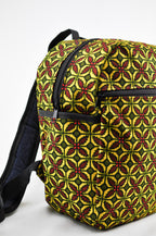Jackie Yellow and Red Ankara Print Backpack
