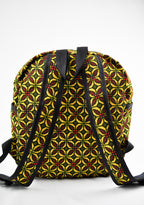 Jackie Yellow and Red Ankara Print Backpack