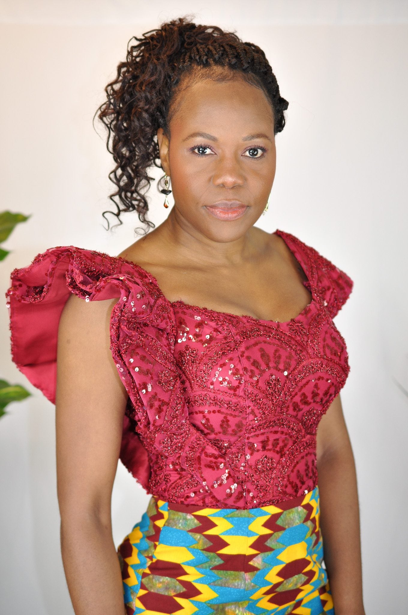 Lerato Ankara Print Mermaid Silhouette Dress