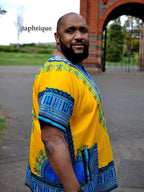 Men's Yellow African Dashiki Shirt