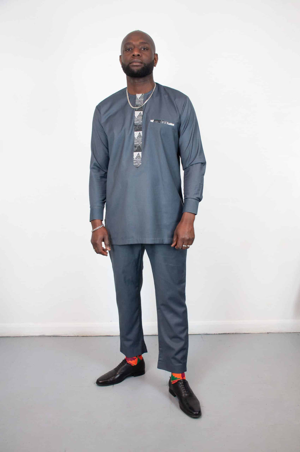 Walta Grey Traditional Suit