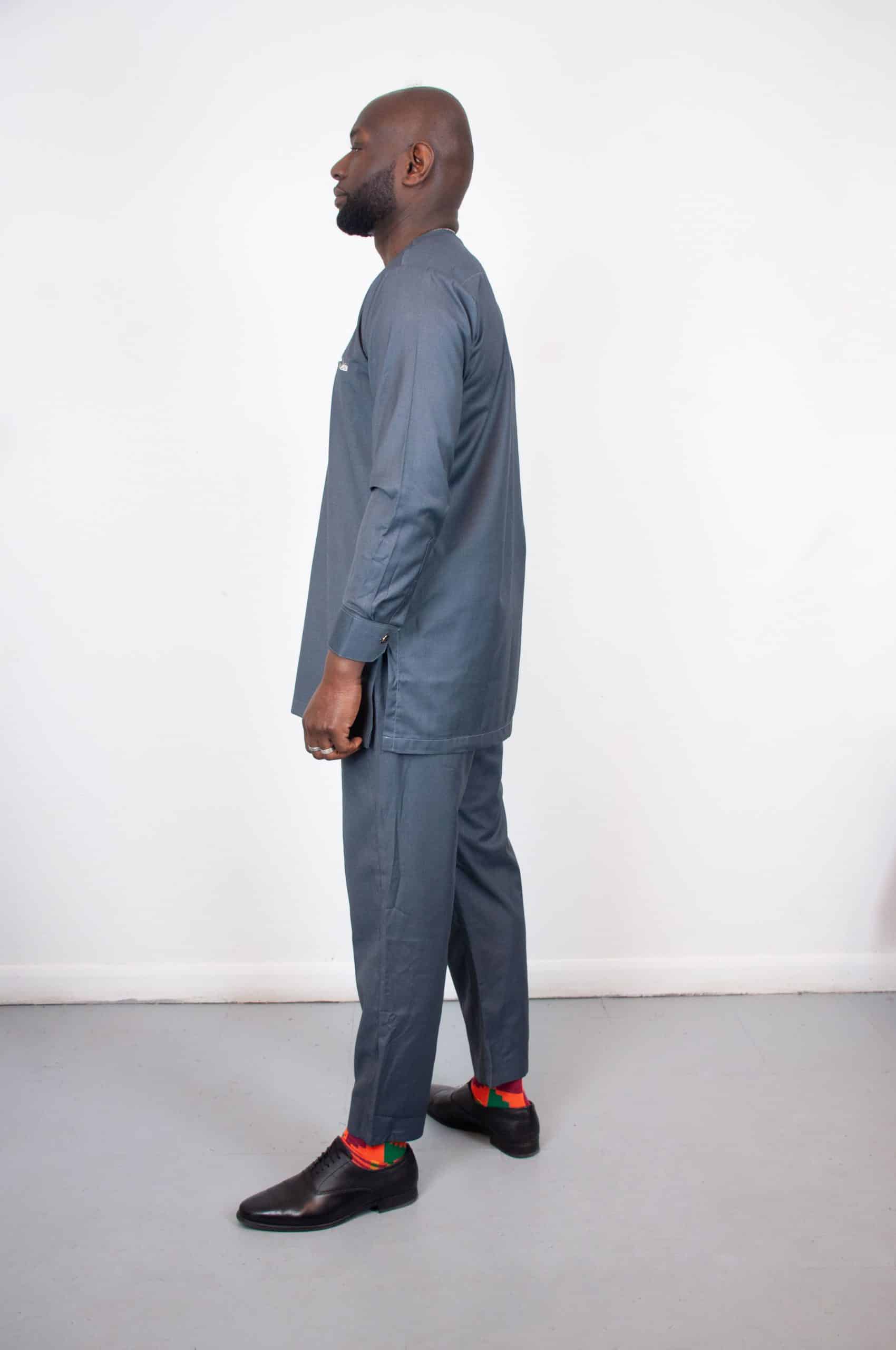 Gamal Grey Traditional Suit