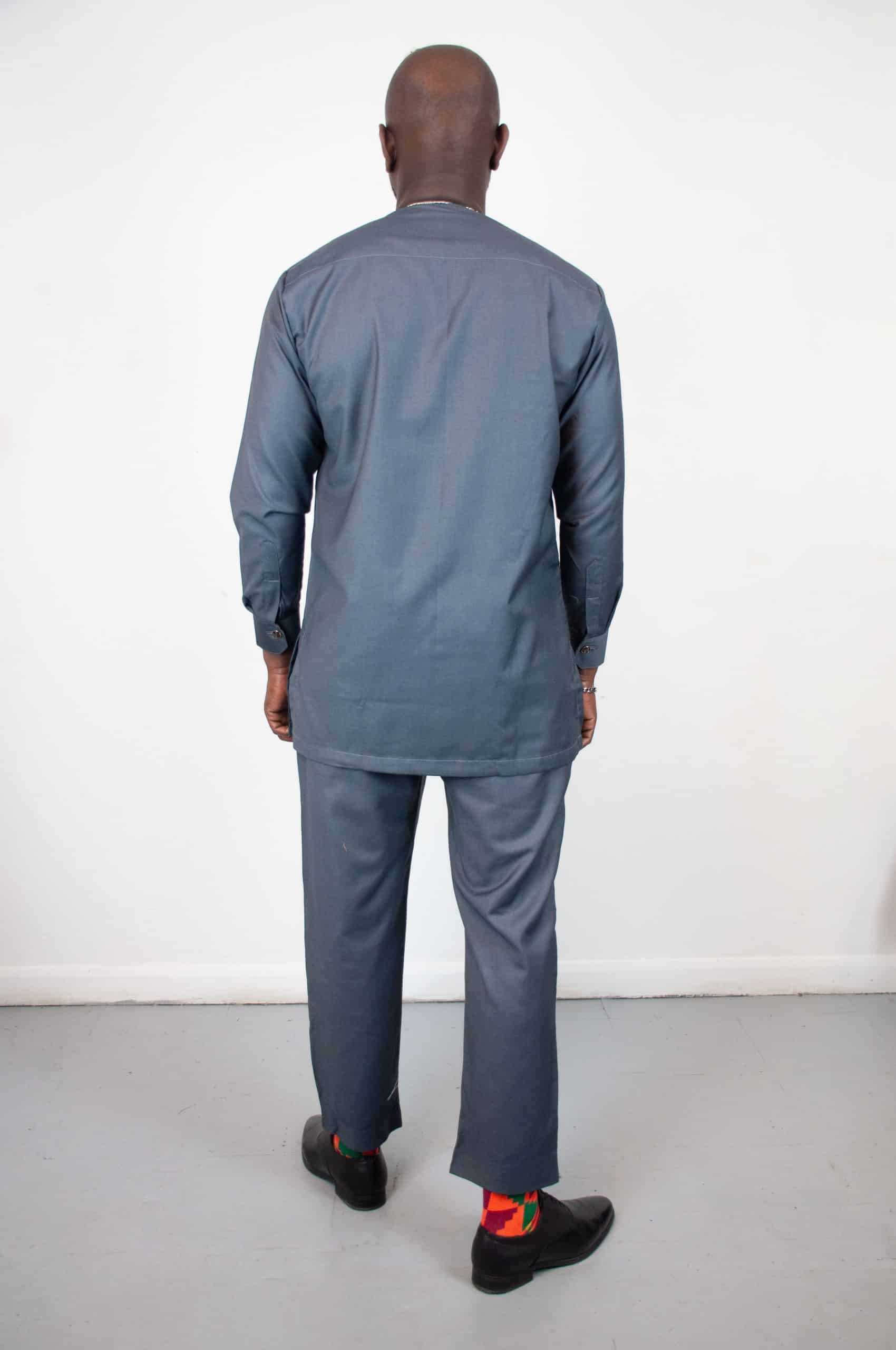 Gamal Grey Traditional Suit