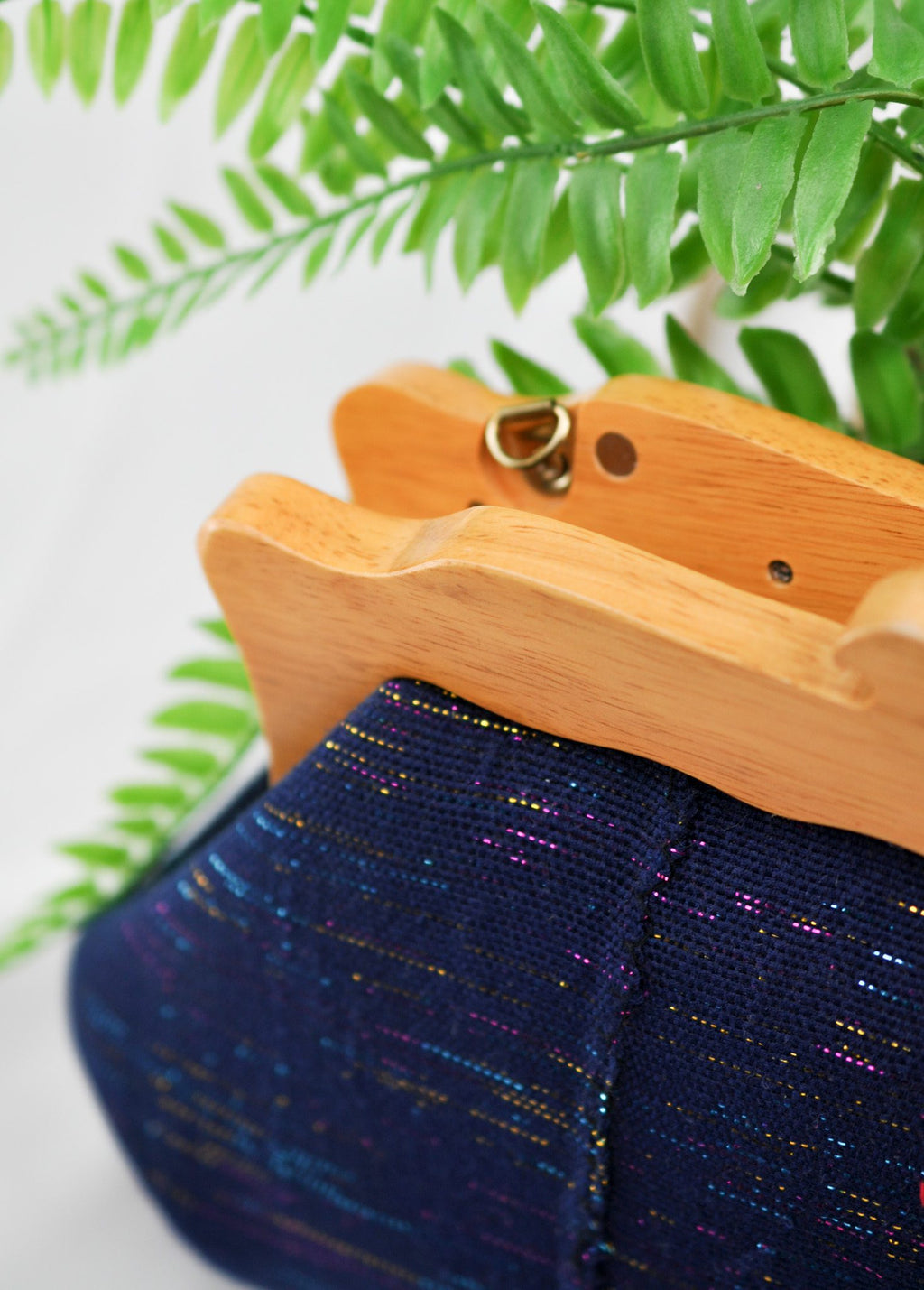 Nadia Oye Royal Blue Sparkly African Clutch