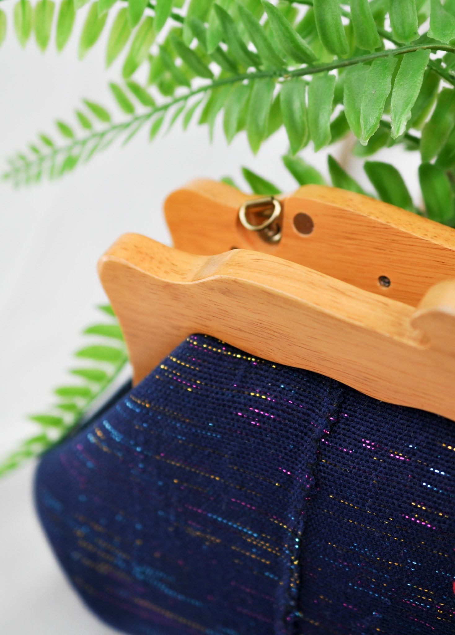 Nadia Oye Royal Blue Sparkly African Clutch