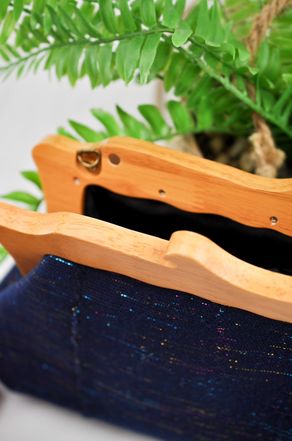 Nadia Oye Royal Blue Sparkly African Clutch