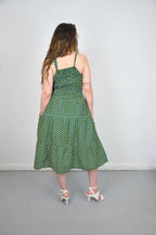 Gaia Green Ankara Midi Dress
