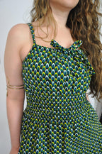 Gaia Green Ankara Midi Dress