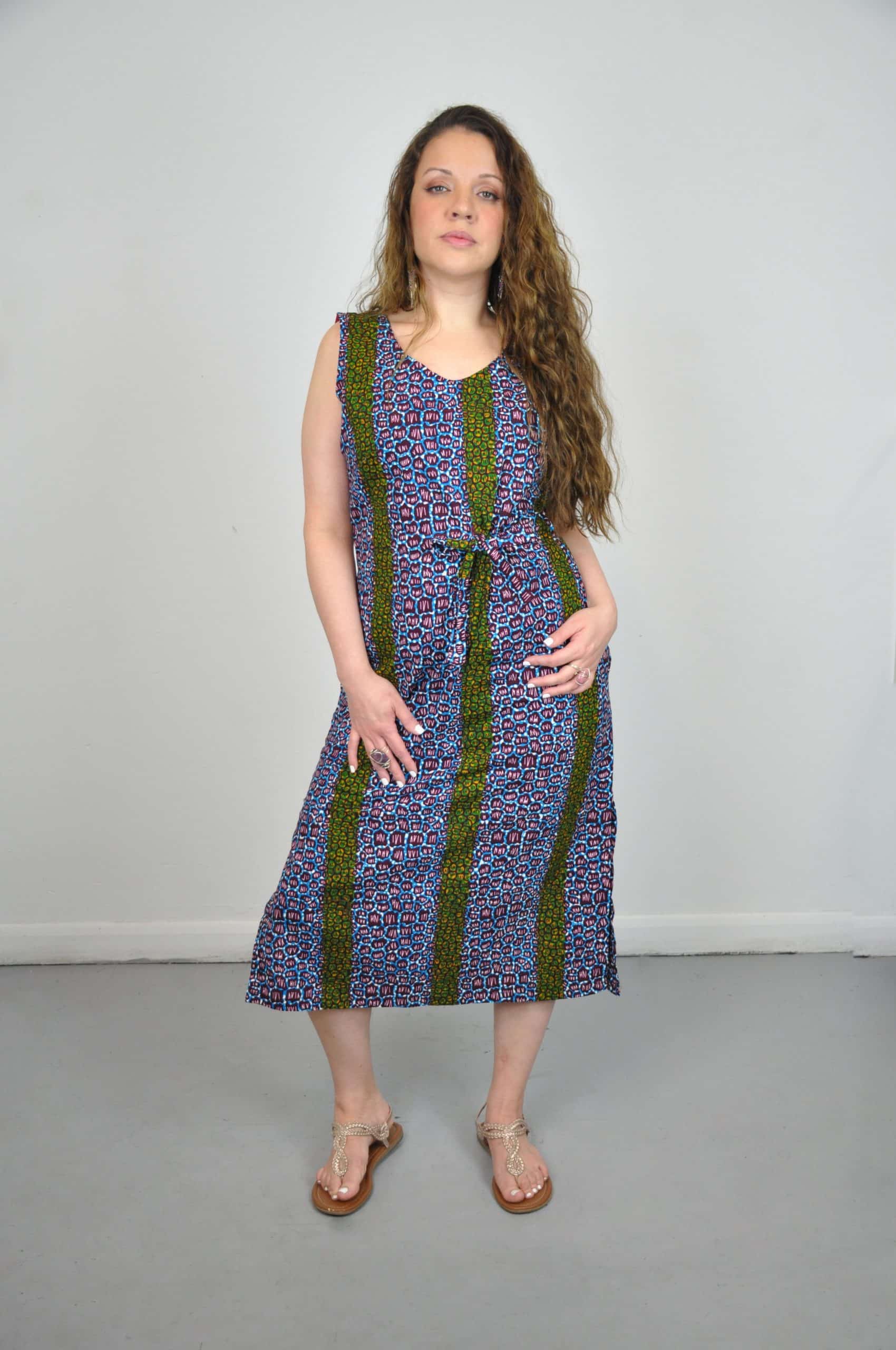 Zin African Slit Dress