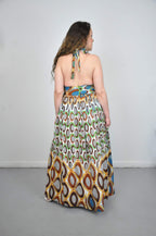 Abraba Halterneck Maxi Occasion Dress