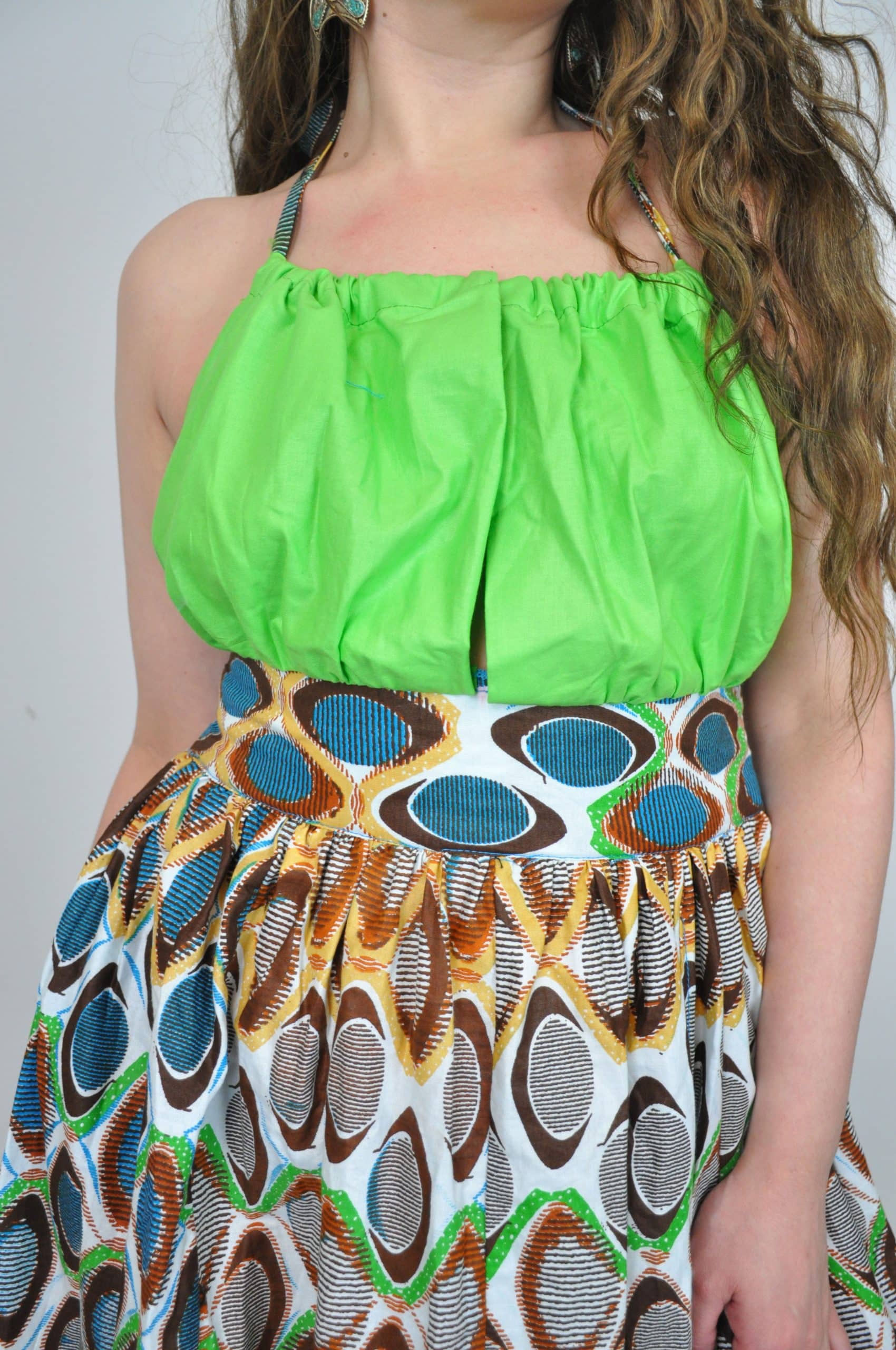 Abraba Halterneck Maxi Occasion Dress