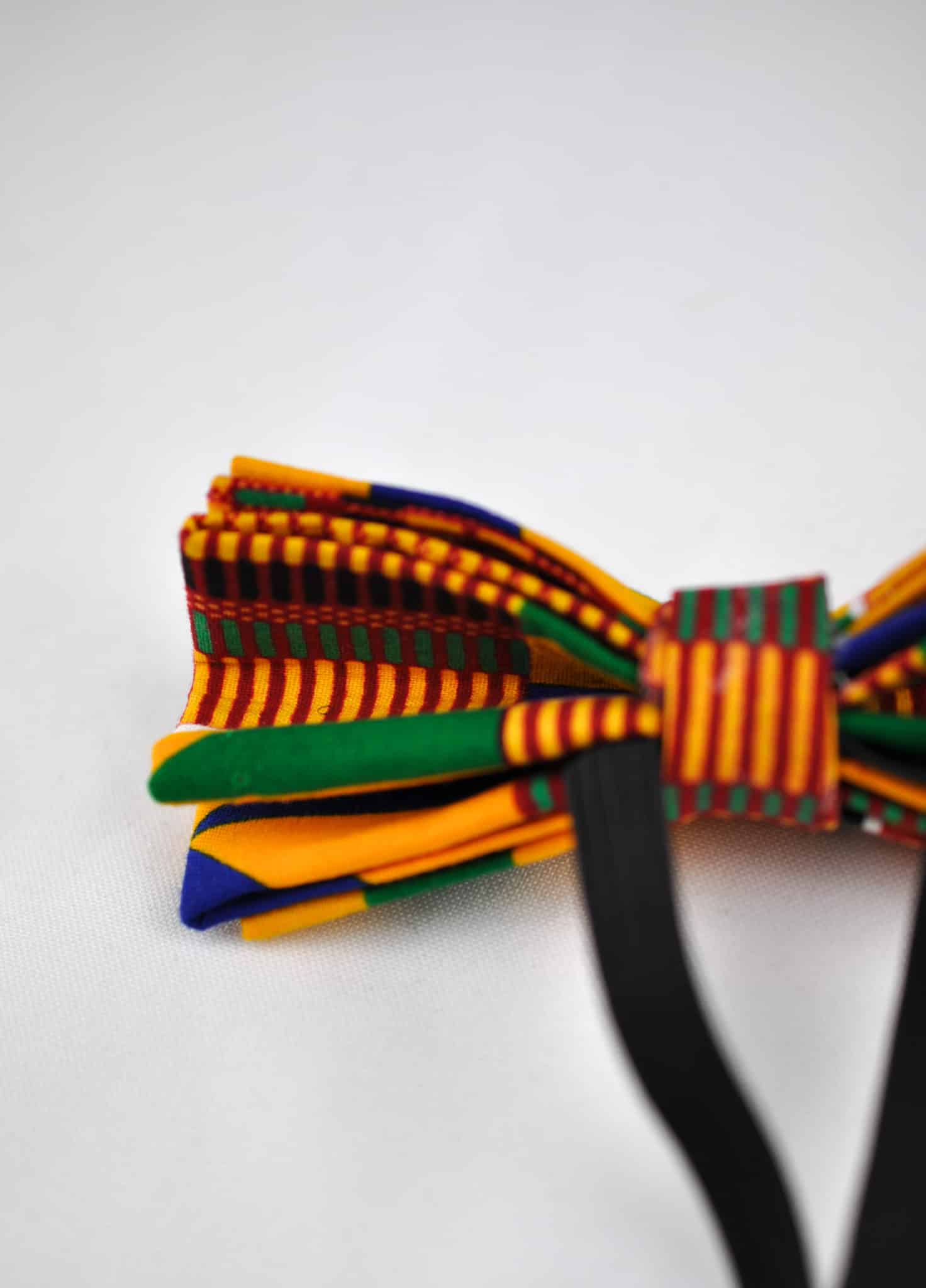 African Print Kente Bow Tie and Handkerchief set