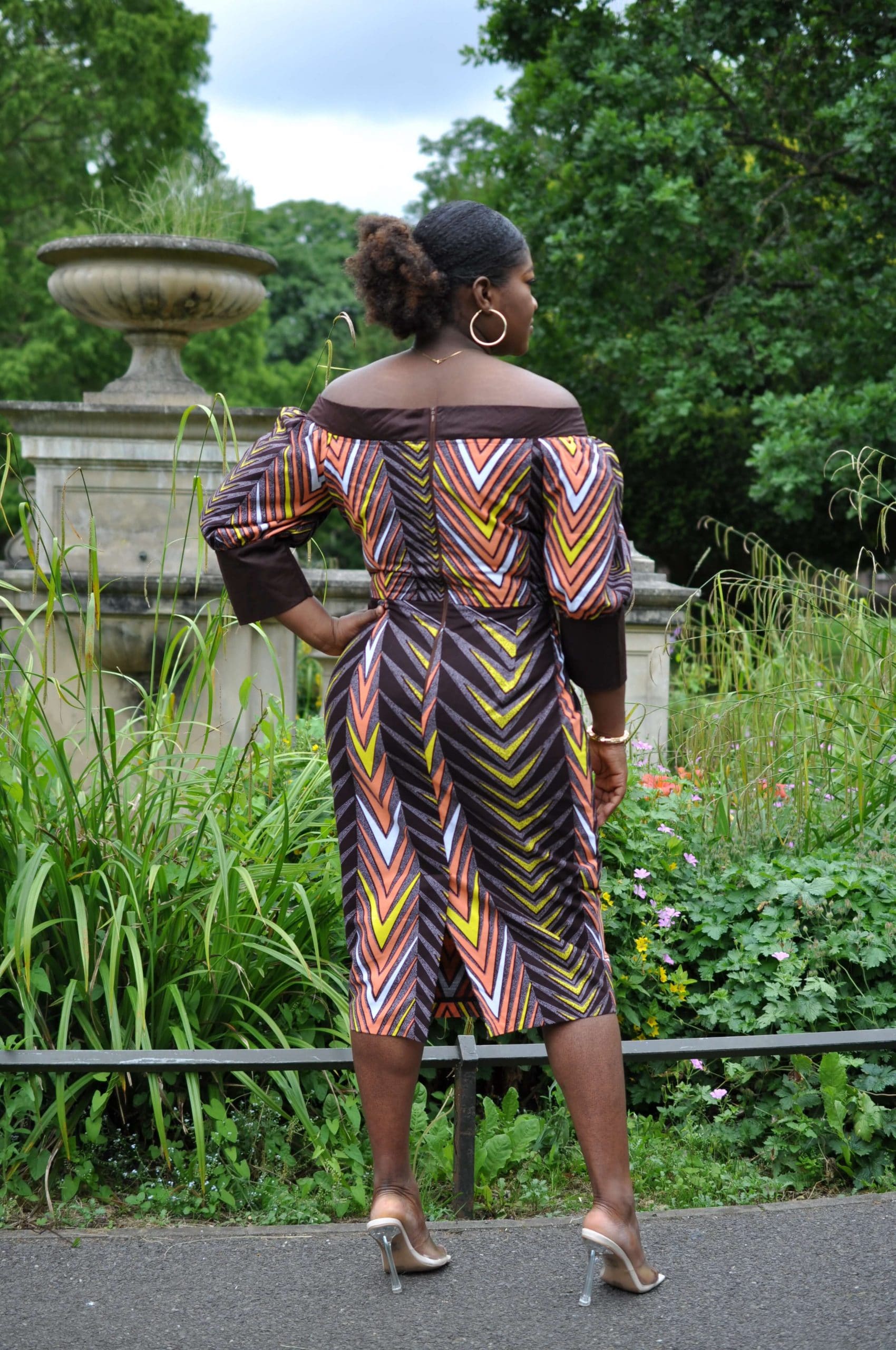 Hadiza African Print Midi Dress
