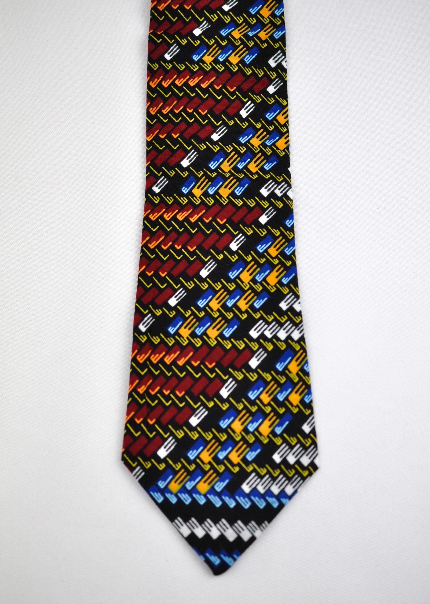 Handcrafted Ash Brown Ankara Tie & Handkerchief Sets