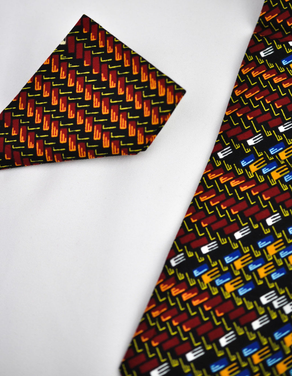Handcrafted Ash Brown Ankara Tie & Handkerchief Sets